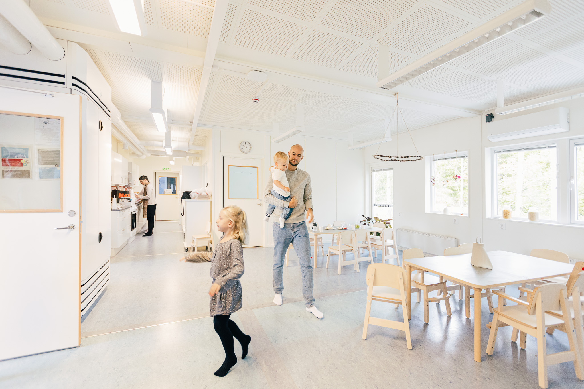 Spiserom på Hamre barnehage i Västerås