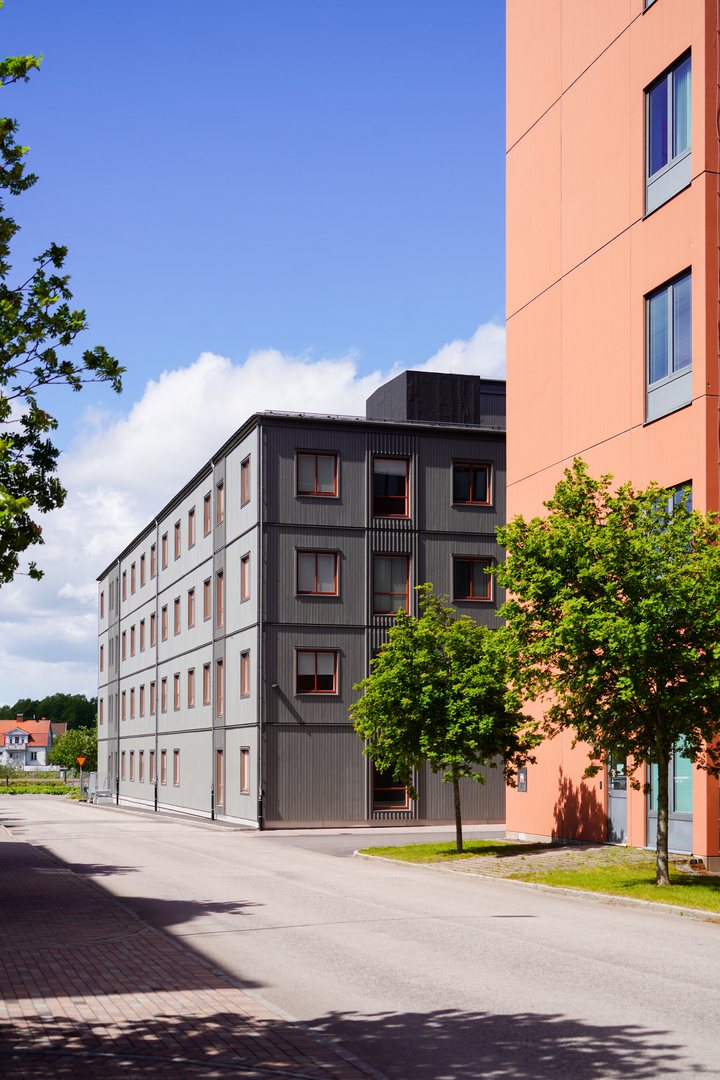 Kontormoduler i fire etasjer