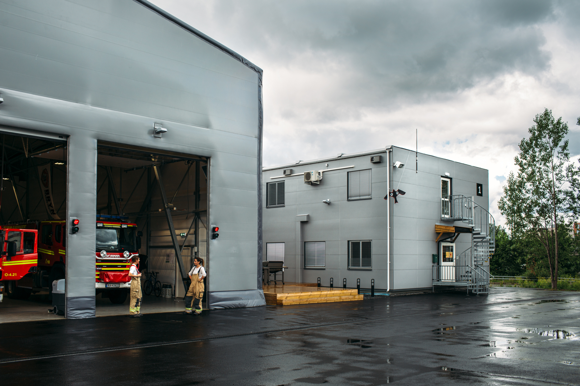 Brannstasjon i moduler