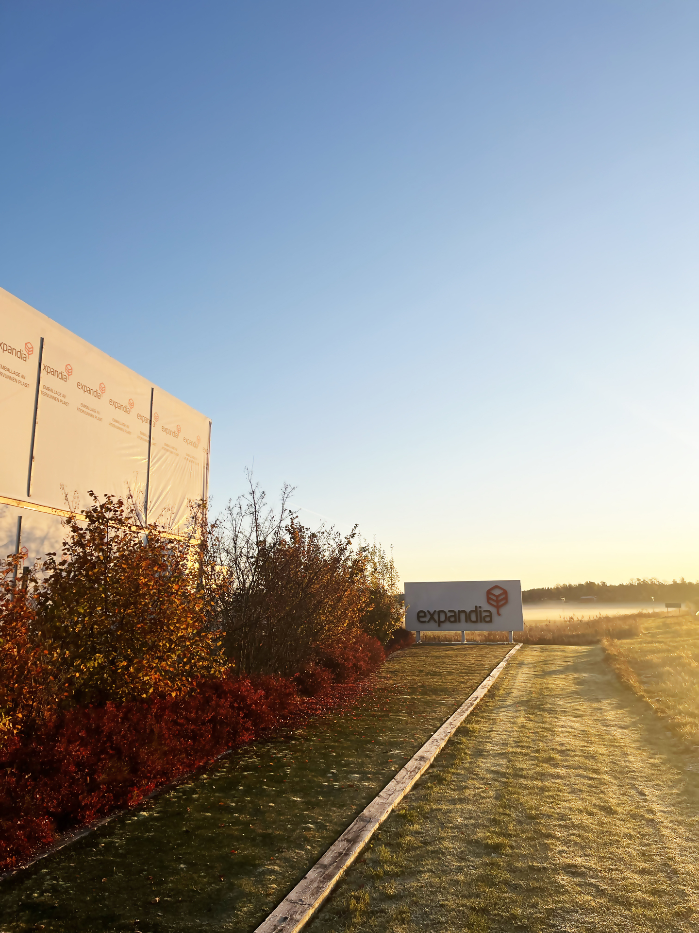 Expandia-skilt ved modullager