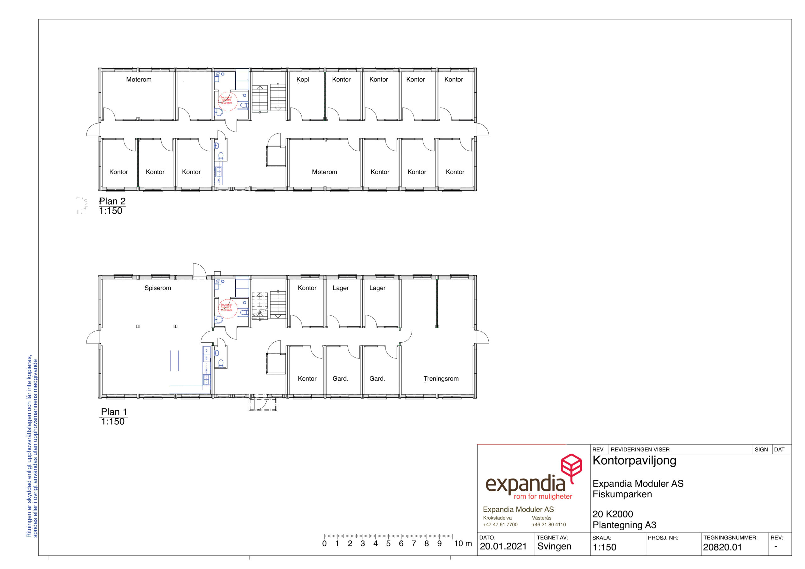 Expandia hovedkontor plantegning