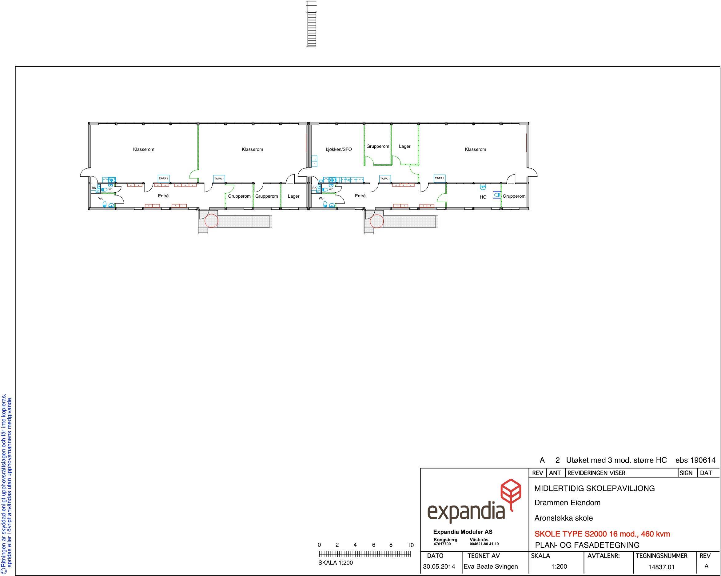 Plantegning Aronsløkka barneskole