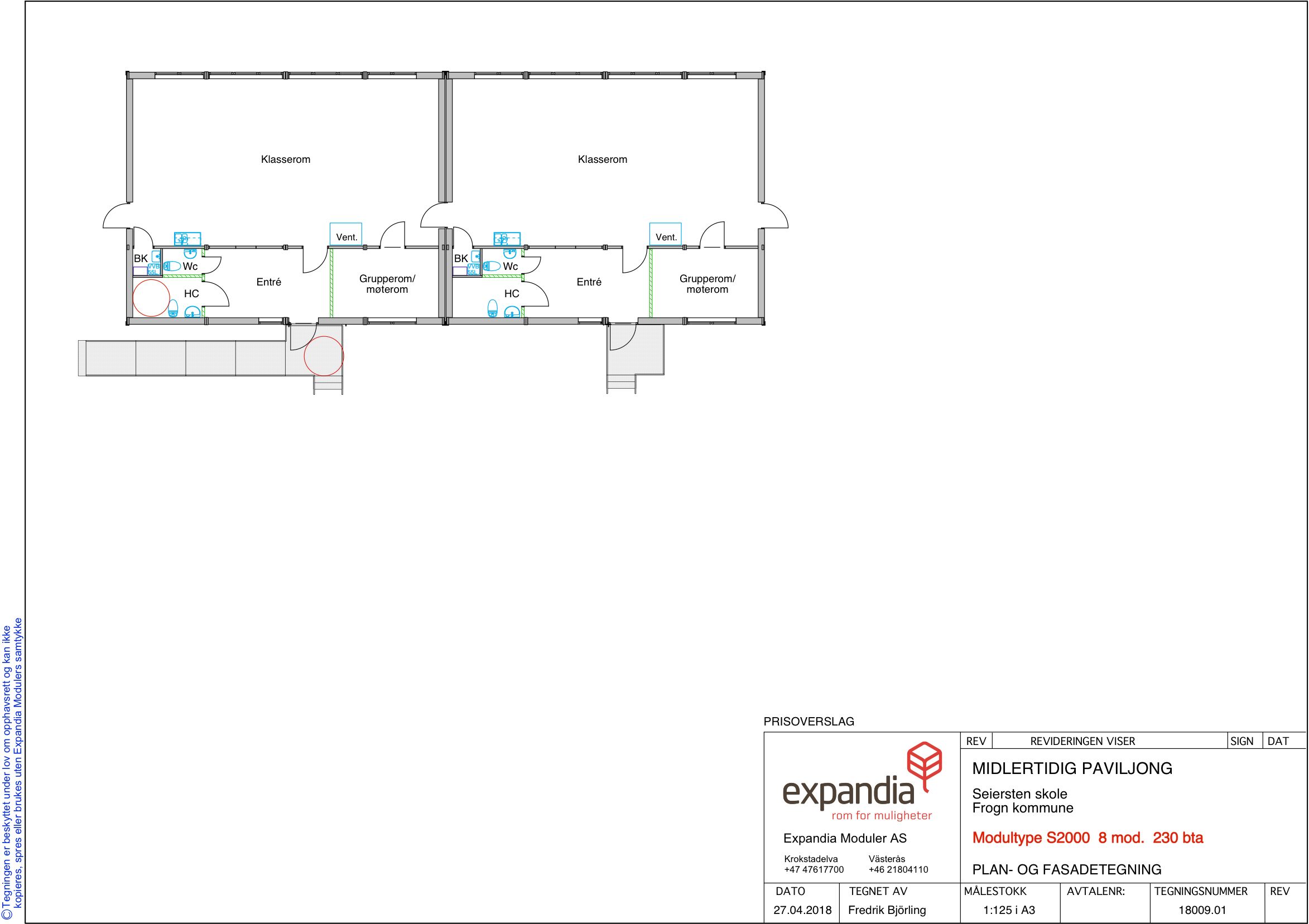 Plantegning Seiersten skole